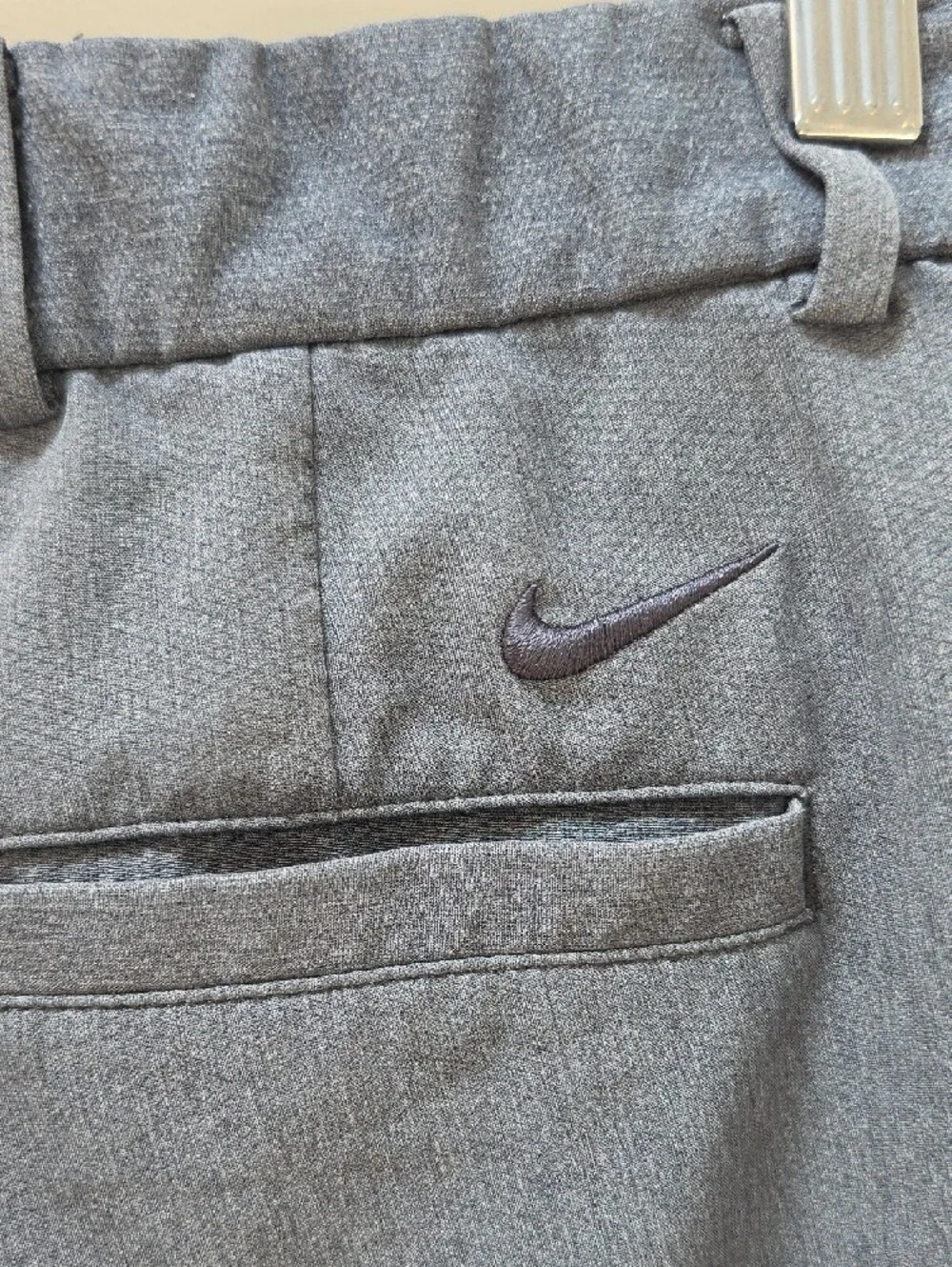 Nike Boys Heathered Blue-Gray Golf Shorts